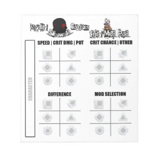 RSG Finity Mod Pad Notitieblok