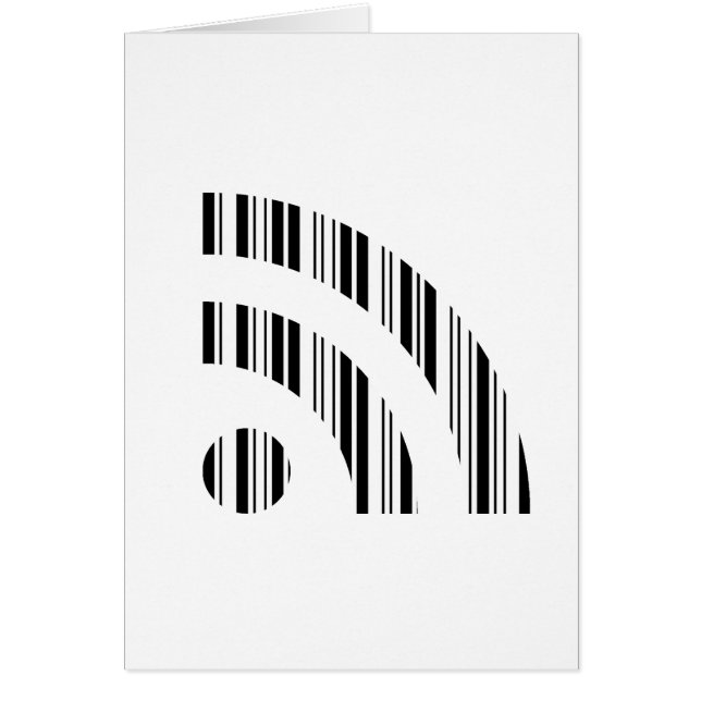 RSS FEED BAR CODE Logo Barcode Patroon Ontwerp (Voorkant)