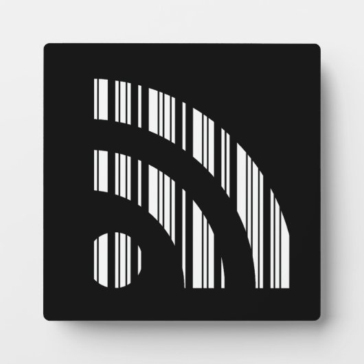 RSS FEED BAR CODE Logo Barcodepatroonontwerp Fotoplaat (Voorkant)
