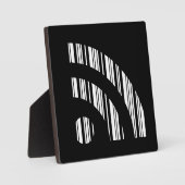 RSS FEED BAR CODE Logo Barcodepatroonontwerp Fotoplaat (Voorkant)