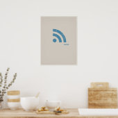 RSS minimalistisch poster (Keuken)