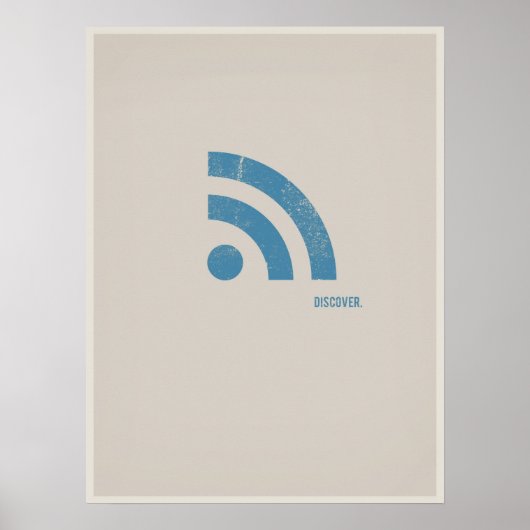 RSS minimalistisch poster (Voorkant)