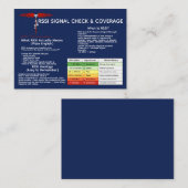 RSSI-signaalcontrole & dekking Visitekaartje (Voorkant / Achterkant)