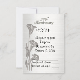 RSVP 25e bruiloft Kaart
