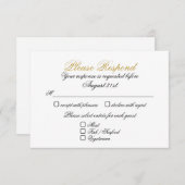 RSVP 2 Entrée Faux Or (Devant / Derrière)