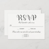 RSVP 3 Choix de l'arbre Demande de carte de récept (Devant / Derrière)