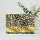 RSVP 50e Gold Jubileum-kaart Kaart (Staand voorkant)