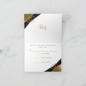 RSVP 50e Golden Jubileum - Damask Bedankkaart (Binnen)