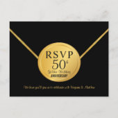 RSVP 50ste bruiloft Jubileum Surprise Party Uitnodiging Briefkaart (Voorkant)