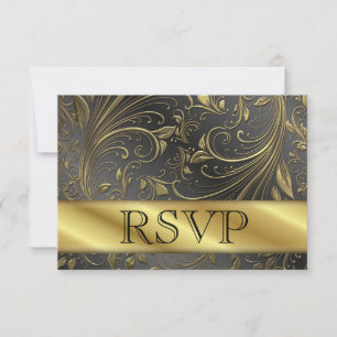 RSVP 50ste gouden huwelijksjubileumkaart Kaartje