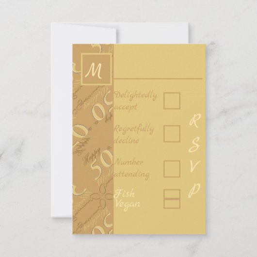 RSVP 50ste huwelijksjubileum (Achterkant)