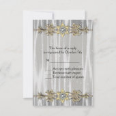 RSVP à la soirée masquée Or Noir Blanc (Dos)