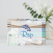 RSVP aan het strand Dolfijn Wedding (Staand voorkant)