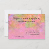 RSVP Abstract Design en rose (Devant)