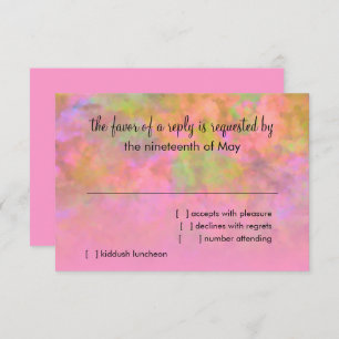 RSVP Abstract Design en rose