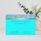 RSVP Abstract ontwerp in Turquoise Silver (Staand voorkant)