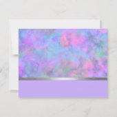 RSVP Abstrait Pink Bleu Argent (Dos)