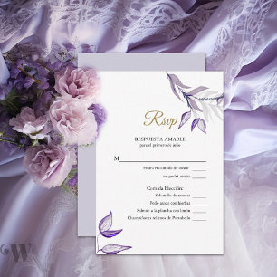 RSVP Acuarela Follaje Púrpura Kaartje