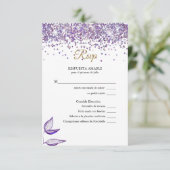 RSVP Acuarela Follaje Púrpura morada (Debout devant)