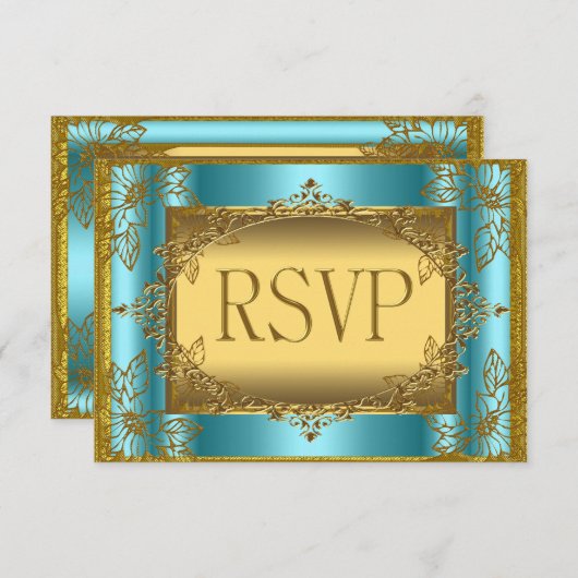 RSVP Anniversaire Mariage Fiançailles Anniversaire (Devant / Derrière)