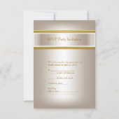 RSVP Anniversaire Soirée Gold Chandelier blanc crè (Dos)