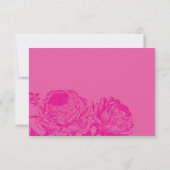 RSVP ANTWOORD REACTIE modern elegant floraal roze (Achterkant)