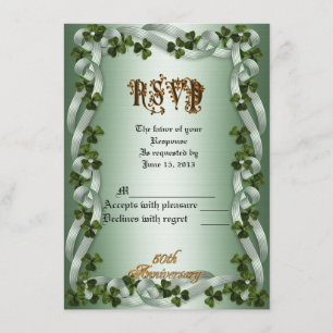 RSVP antwoordkaart 50ste verjaardag gelofte vernie Kaart