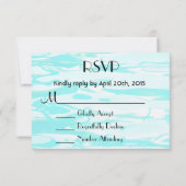 RSVP Aqua Green Pool Water Abstracte achtergrond (Achterkant)