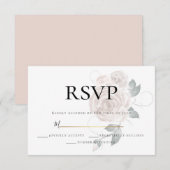 RSVP  | Aquarelle rose poudré rose clair (Devant / Derrière)