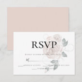 RSVP | Aquarelle rose poudré rose poussiéreux (Devant / Derrière)
