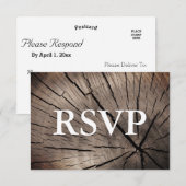 RSVP Arbres & Nature Mariage texturé (Devant / Derrière)