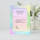 RSVP arc-en-ciel avec choix d'arborescence (Debout devant)