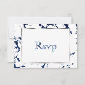 RSVP Argent, Bleu marine et Blanc (Dos)