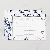 RSVP Argent, Bleu marine et Blanc (Devant / Derrière)