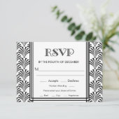 RSVP Art Déco Moderne Gatsby (Debout devant)