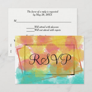 RSVP Artsy Gouache Aquarelle géométrique