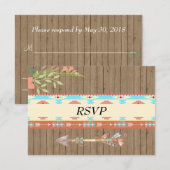 RSVP au mariage amérindien (Devant / Derrière)