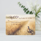 RSVP au mariage de faisan d'automne (Debout devant)