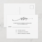 RSVP au mariage espagnol carte postale (Devant / Derrière)