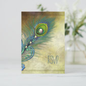 RSVP au paon vintage (Debout devant)