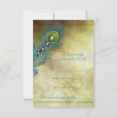 RSVP au paon vintage (Dos)