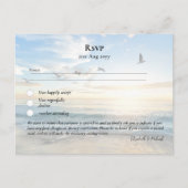 RSVP avec Menu Modèle Beach Destination Côté (Devant)