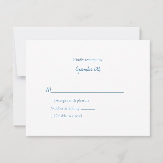 RSVP Baby shower mignon ours gris (Dos)