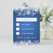 RSVP Baby shower nuit étincelle bleu (Debout devant)