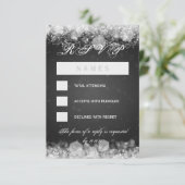 RSVP Baby shower Nuit Étincelle Noire (Debout devant)