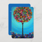 RSVP Bar Bat Mitzvah-reactiekaart (Voorkant / Achterkant)