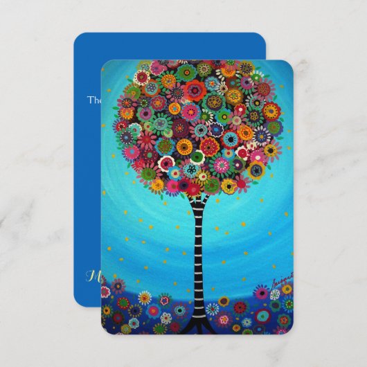 RSVP Bar Bat Mitzvah-reactiekaart (Voorkant / Achterkant)