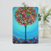 RSVP Bar Bat Mitzvah-reactiekaart Kaartje (Staand voorkant)