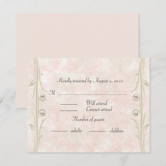 RSVP bat mitzvah (Devant / Derrière)