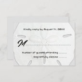 RSVP Beach Weddenschap met zwarte en witte zandban (Voorkant / Achterkant)